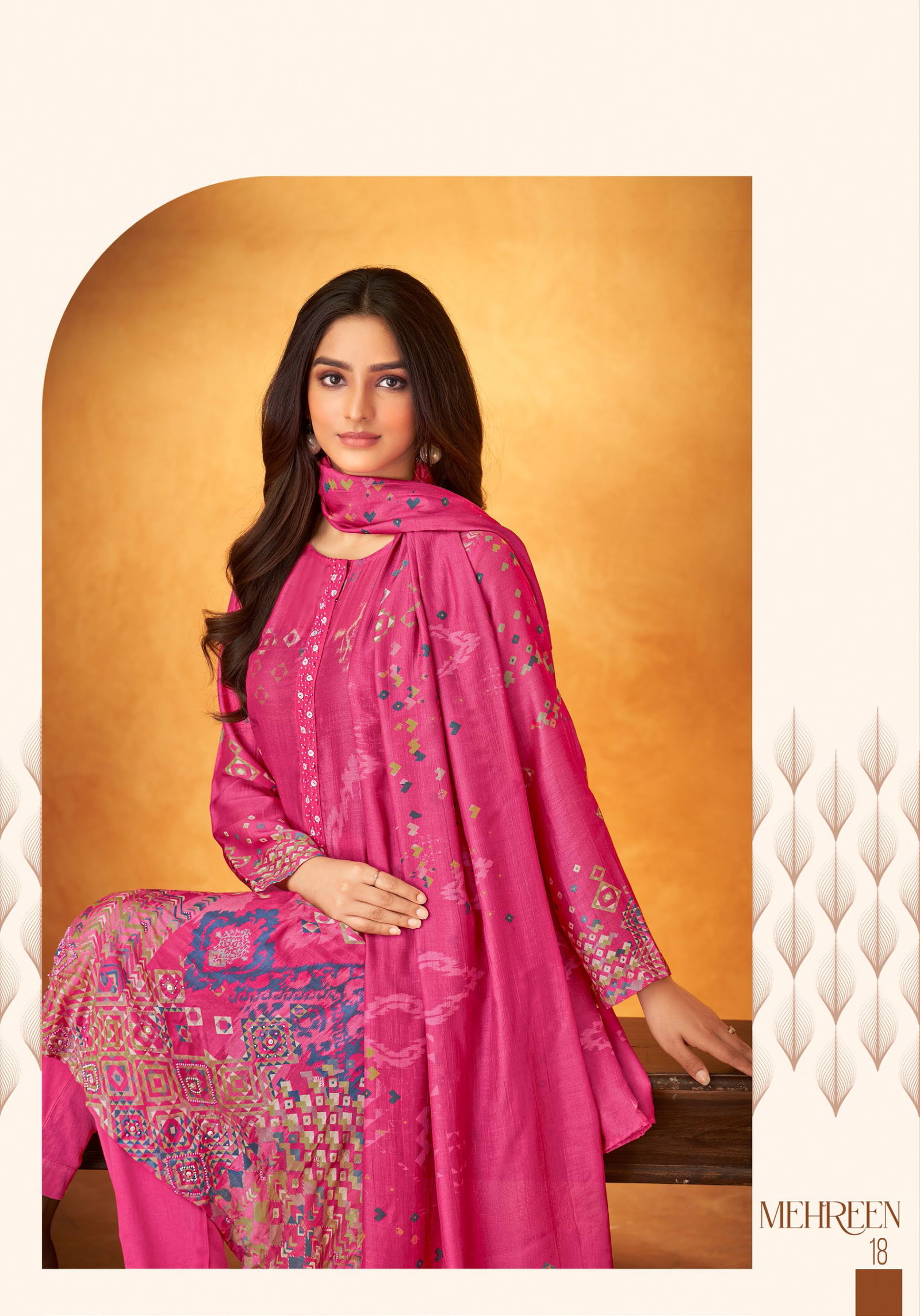 Mehreen By Sahiba Muslin Silk Digital Printed Dress Material Wholesalers In Delhi